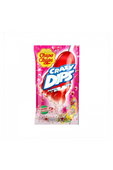 Chupa Chups Crazy Dips Aardbei